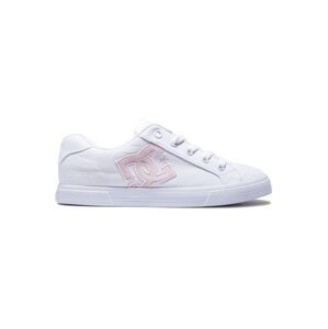Dc shoes dámské tenisky Chelsea White/Pink/White | Bílá | Velikost 5,5 US