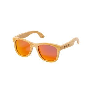 Meatfly sluneční polarizační brýle Bamboo Orange Light | Oranžová | Velikost One Size