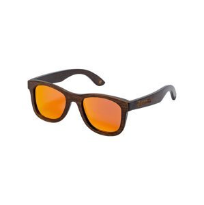Meatfly sluneční polarizační brýle Bamboo Dark Orange | Oranžová | Velikost One Size
