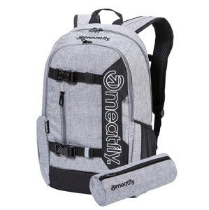 Meatfly batoh Basejumper Grey Heather 22 L + PENÁL ZDARMA | Šedá | Objem 22 L