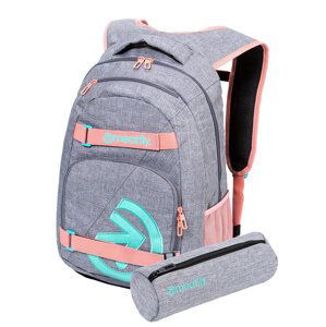 Meatfly batoh Exile Pink/Grey Heather 24 L + PENÁL ZDARMA | Růžová | Objem 24 L