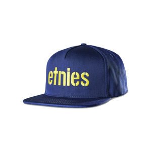 Etnies pánská kšiltovka Icon Snapback Navy/Yellow | Modrá | Velikost One Size