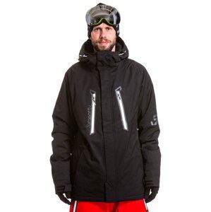 Meatfly pánská SNB & SKI bunda Dodge Premium Black | Černá | Velikost S