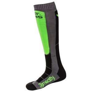 Meatfly sNB & SKI ponožky Leeway Safety Green/Grey | Zelená | Velikost M