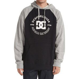 Dc shoes pánská mikina Star Pilot Raglan Black / Grey Heather | Černá | Velikost M