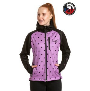 Meatfly dámská softshell bunda Zaja Purple Dots | Fialová | Velikost L