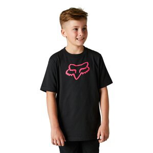 Fox dětské tričko Youth Legacy Black/Pink | Černá | Velikost S | 100% bavlna