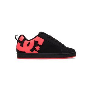Dc shoes dámské boty Court Graffik Black/Hot Pink | Černá | Velikost 9,5 US