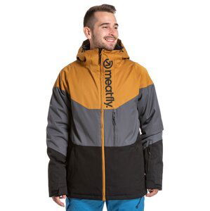 Meatfly pánská SNB & SKI bunda Hoax Premium Wood/Dark Grey/Black | Hnědá | Velikost XL