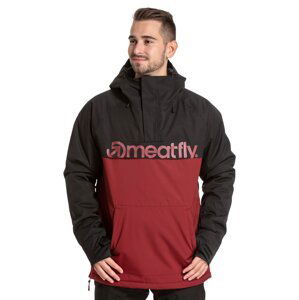 Meatfly pánská SNB & SKI bunda Slinger Premium Black/Merlot | Černá | Velikost S