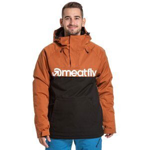 Meatfly pánská SNB & SKI bunda Slinger Premium Brown/Black | Hnědá | Velikost XXL