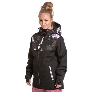 Meatfly dámská SNB & SKI bunda Kirsten Premium Storm Camo Pink/Black | Černá | Velikost M
