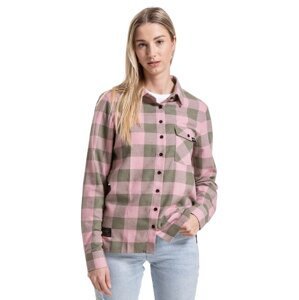 Meatfly dámská košile Olivia Pink / Olive | Růžová | Velikost XS