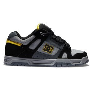 Dc shoes pánské boty Stag Grey/Black/Yellow | Šedá | Velikost 10,5 US