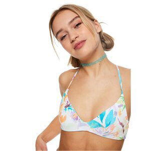 Roxy dámské horní díl plavek Retro Revo Reversible Snow White Pualani Combo | Bílá | Velikost L