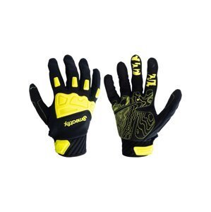 Meatfly bike rukavice Irvin Black/Safety Yellow | Černá | Velikost XXL