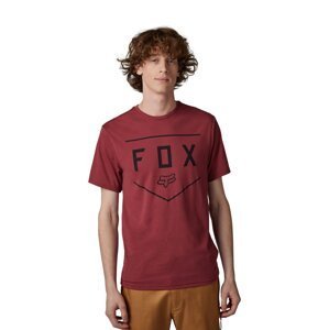 Fox pánské tričko Shield Ss Tech Scarlet | Červená | Velikost M