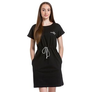 Meatfly dámské šaty Lotie Black | Černá | Velikost S | 100% bavlna