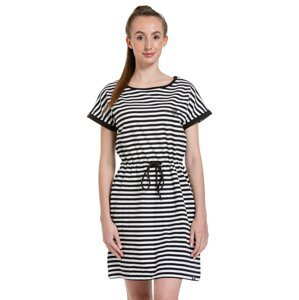Meatfly dámské šaty Lotie White Stripes | Bílá | Velikost L | 100% bavlna