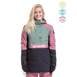 Meatfly dámská SNB & SKI bunda Aiko Sea Spray/Black | Černá | Velikost S