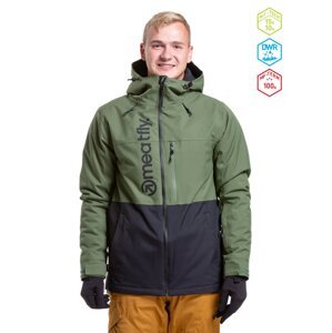 Meatfly pánská SNB & SKI bunda Manifold Bronze Green/Black | Zelená | Velikost XL