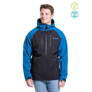 Meatfly pánská softshell bunda Rasmussen Ocean Blue/Black | Černá | Velikost M