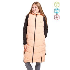 Meatfly dámská zimní dlouhá vesta Tama Peach | Růžová | Velikost XS
