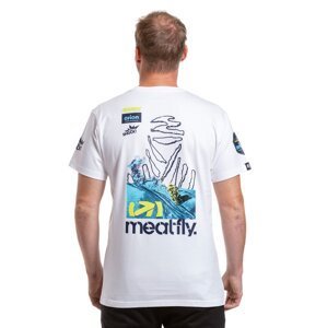 Meatfly pánské tričko Dakar Blue/White | Modrá | Velikost S