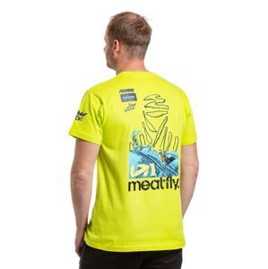 Meatfly pánské tričko Dakar Safety Yellow | Žlutá | Velikost S
