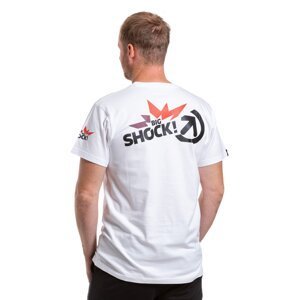 Meatfly pánské tričko Big Shock Teamup White | Bílá | Velikost S