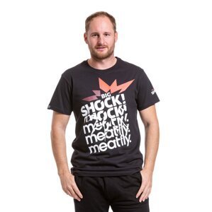 Meatfly pánské tričko Big Shock Shattered Black | Černá | Velikost S