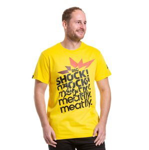 Meatfly pánské tričko Big Shock Shattered Yellow | Žlutá | Velikost L