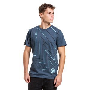 Meatfly pánské tričko Meatwave Navy Heather | Modrá | Velikost XL | 100% bavlna