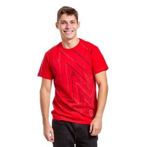 Meatfly pánské tričko Meatwave Bright Red | Červená | Velikost M | 100% bavlna