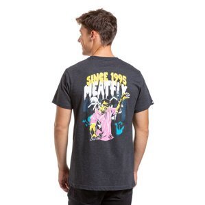 Meatfly pánské tričko Zombie Charcoal Heather | Šedá | Velikost S | 100% bavlna