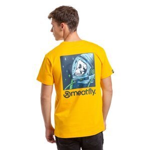 Meatfly pánské tričko Cosmic Deep Yellow | Žlutá | Velikost S | 100% bavlna