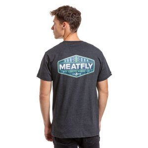 Meatfly pánské tričko Lampy Charcoal Heather | Šedá | Velikost M | 100% bavlna