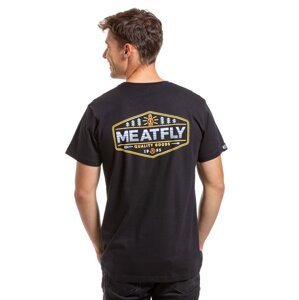 Meatfly pánské tričko Lampy Black | Černá | Velikost M | 100% bavlna