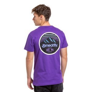 Meatfly pánské tričko Peaky Violet | Fialová | Velikost XL