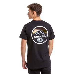 Meatfly pánské tričko Peaky Black | Černá | Velikost L | 100% bavlna