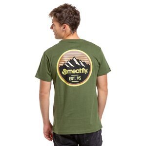 Meatfly pánské tričko Peaky Olive | Zelená | Velikost M