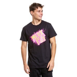 Meatfly pánské tričko Crooky Pink/Black | Černá | Velikost S