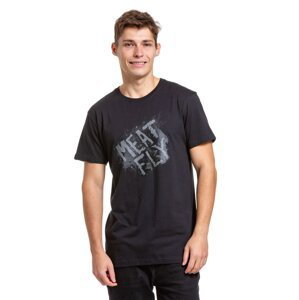 Meatfly pánské tričko Crooky Black | Černá | Velikost L