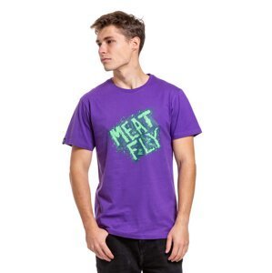 Meatfly pánské tričko Crooky Violet | Fialová | Velikost M