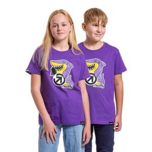 Meatfly dětské tričko Sharky Violet | Fialová | Velikost 134 | 100% bavlna