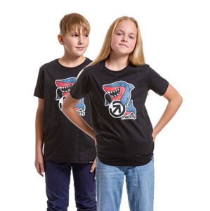 Meatfly dětské tričko Sharky Black | Černá | Velikost 134 | 100% bavlna