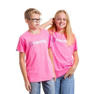 Meatfly dětské tričko Donut Neon Pink | Růžová | Velikost 134 | 100% bavlna