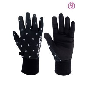 Meatfly dámské rukavice Powerstretch Black Dots | Černá | Velikost S