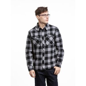 Meatfly pánská košile Hunt 2.0 Premium Black | Černá | Velikost L | 100% bavlna