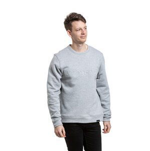 Meatfly pánská mikina Luke Crewneck Grey Heather | Šedá | Velikost XXL